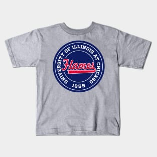 University of Illinois at Chicago - Flames Kids T-Shirt